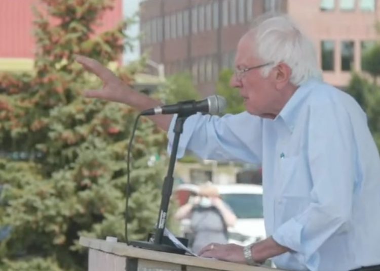 Sanders Touts $3.5 Trillion Spending Bill in Cedar Rapids