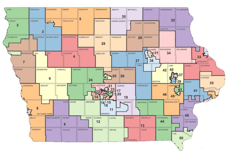 Iowa Legislature Approves Second Redistricting Map