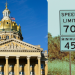 Iowa Senate panel tables bill increasing speed limit on highways