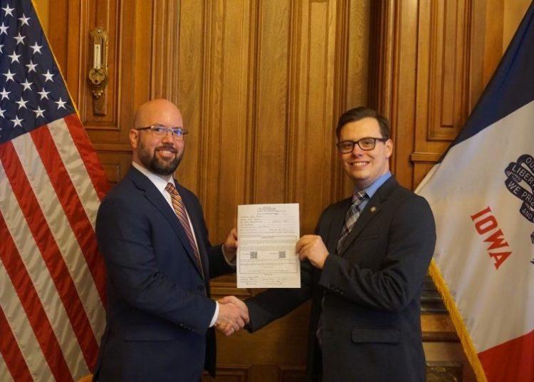 Bossman files for re-election in new Iowa House District 14