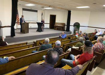 U.S. Senator Joni Ernst, R-Iowa, held a town hall meeting in Ringgold County on April 9, 2022.