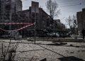 war destruction in ukrainian city