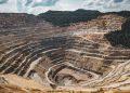 mining excavation on a mountain