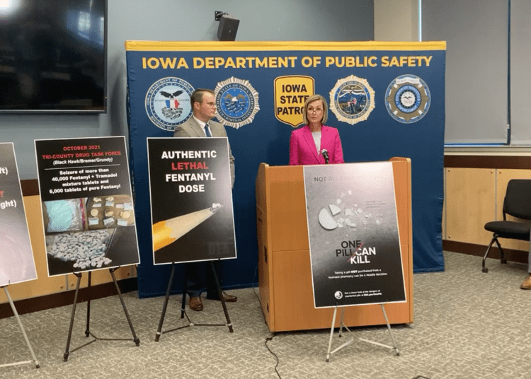 Reynolds, officials warn Iowans of danger of Fentanyl, fake pills